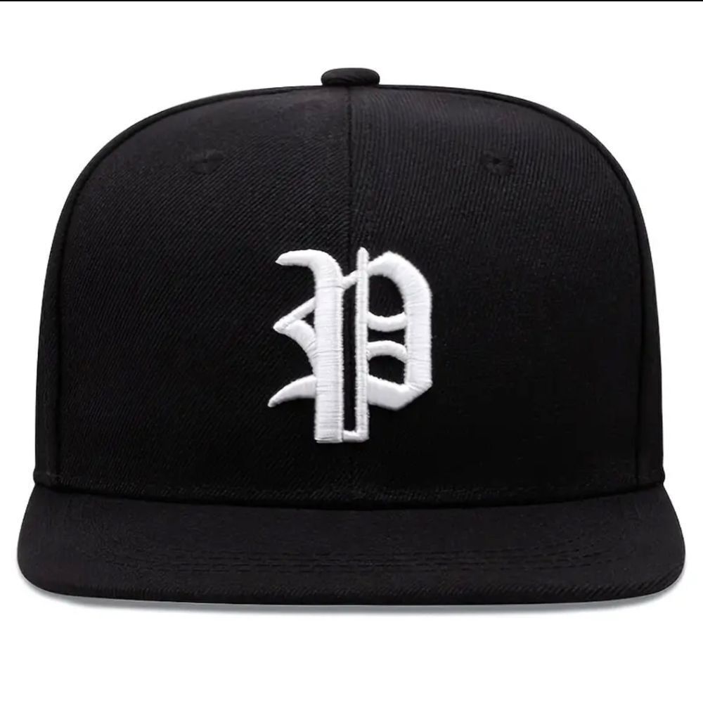 1pc Men's One Line Embroidered Adjustable Baseball Cap
